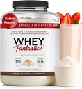 3- in-1 Proszek z białka serwatkowego Unflavored 5lb - 30g białka Grass- Fed z hydrolizatu serwatki, izolacja i koncentrat na porcję - Non-GMO, Soy- Free, Sugar- Free - 63 Servings