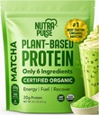 Wegański proszek białkowy - 20 g Organic Plant-Based Protein - Niskie węglowodany, Gluten- Free, Soy- Free, Dairy-Free - No Sugar, Brak sztucznych słodzików - Smoothie, Pieczenie i Gotowanie Przyjazny - 1 opakowanie