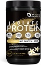 NATURE TARGET Isolate Whey Protein Powder Vanilla, 25g Protein Low Carb Sugar-Free & Gluten-Free, 5.5g BCAAs, Rich in Fibers & Minerals, 1.1 Pound, 16 Servings