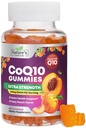 CoQ10 Gumiaki dla dorosłych 100mg - 3X Siła, Wysoka Absorpcja, Suplement przeciwutleniający do wsparcia zdrowia serca i produkcji energii, Ultra Koenzym Q10 Witaminy, Coq 10 Suplementy - 60 Gumiaki CoQ10