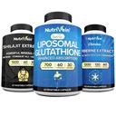 Żywotna żyłka Premium Kapsułki Shilajit, Suplement Glutationu Liposomal, & Suplement Berberine Bundle: Berberine, Glutathione, & Shilajit Kapsułki dla mężczyzn i kobiet - Metabolizm, Witalność, & Równowaga