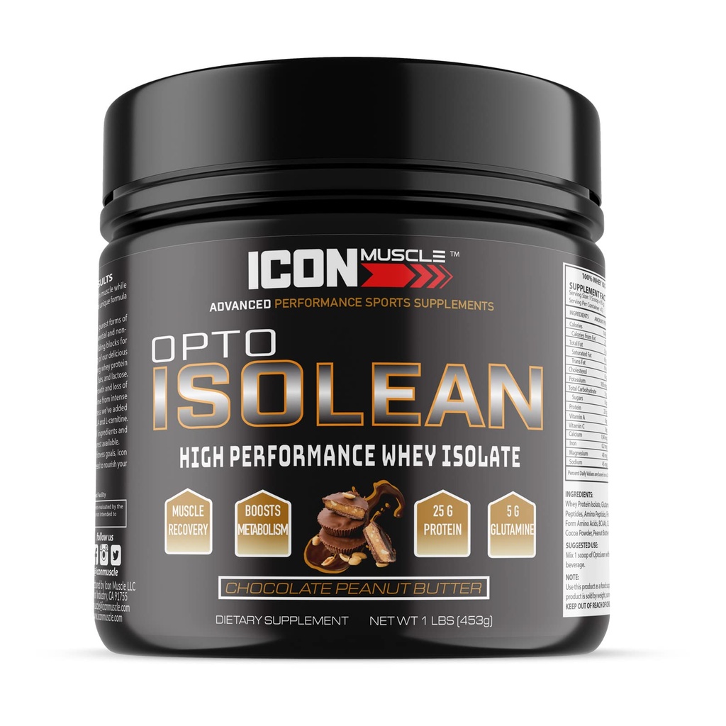 Isolean ser protein Isolate Proszek, Wanilia, Czekolada, Truskawka, Ciasteczka i śmietana, Karmel słony, Mięta czekoladowa, Masło orzechowe czekolady, 1 funt (Masło orzechowe czekolady)