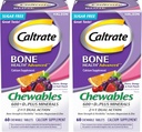 Kaltrate Chewables 600 Plus D3 Plus Minerały Suplement witaminy wapniowej D, Cherry, Pomarańczowy i Owocowy Punch - 60 Ilość (Opakowanie 2)