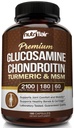 Nutric Flair Glukozamina Chondroitin Turmeric MSM Boswellia, 180 Kapsułki - Joint Comfort Supplement - Natural & Non-GMO - Pigułki przeciwutleniające - Wspomaga Back, Knees, Ręce, Łączniki, Chitlage