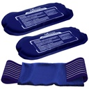 wielokrotnego użytku Gorące i zimne opakowania na lód dla urazów (3- Piece Set), bóle stawów, bolesność mięśni i zapalenie ciała - wielokrotnego użytku żel Wraps - Regulowany i elastyczny dla Knees, Back, Ramiona, Broń i nogi
