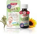 Catalo Baby 's Algae DHA Drops - Suplement Omega- Omega- dla niemowląt - Bez oleju rybnego, Brak sztucznych dodatków - Easy- to- Use Liquid DHA Supplements - 30ml (1 fl oz)