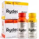 Ryde Shots: 124; Energize + Focus: 124; Essential B Vitamin and Cafeline: 124; Zero Calories, Zero Sugar: 124; opakowanie zawierające 16