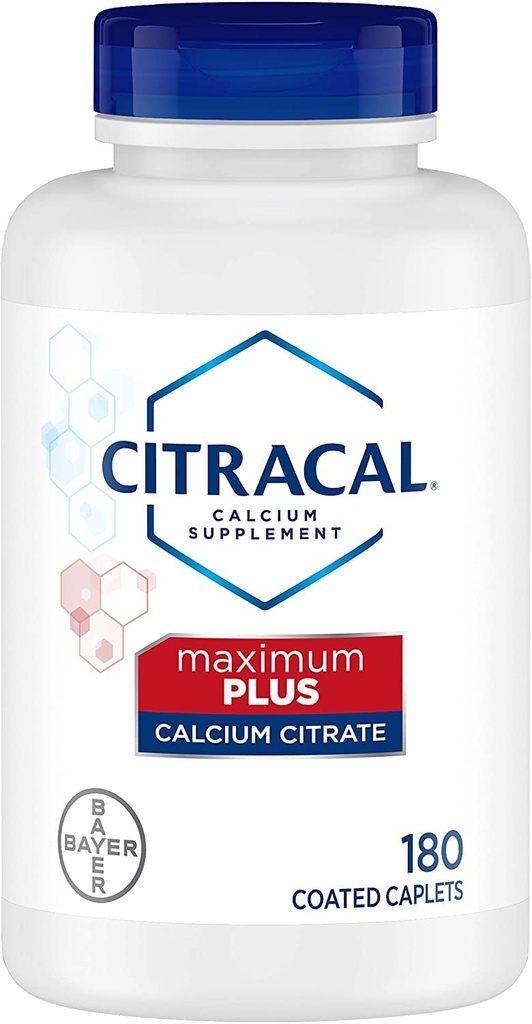 Citracal Wapnia Citrate Witamina D Pokryte kapsle 180 Kaplet (Opakowanie po 2)