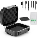 18 Kawałki zestaw wysokiej uszczelnienia wodoodporna aid słuchowy Case z ekstraktowalną gąbką, Drop- Dowód Drop-, Shock- Dowód Shock i Crush- Proof Storage Box, Pomoc słuchu Akcesoria do czyszczenia Zestawy narzędzie