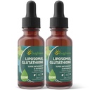 Liposomal glutation, Superior Absorption, Liquid Glutathione Supplement, Potężny przeciwutleniacz, Detox wątroby, Immune Enhancer, Soy- Free, Non-GMO, Vegan & Gluten Fre, 4 fl.oz, 1500 mg