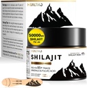 Shilajit Resin, Himalayan Shilajit Organic - 600mg Potency Gold Grade, Shilajit dla mężczyzn i kobiet z 85 + Ślad minerałów i kwasu Fulvic, dla energii, odporności i siły, 83 Podawanie (50g)