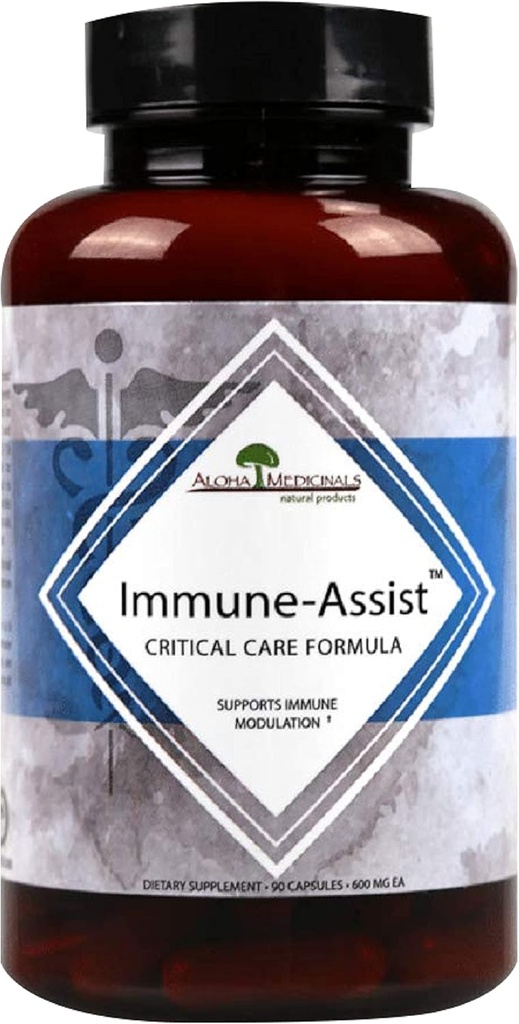 Aloha Medicinals Immune Assist Critical Care Formula, Organic Mushroom Supplement, Immune Supplement with 7 Mushroom Extracts, Pack of 1, 90 Kapsułki Każdy