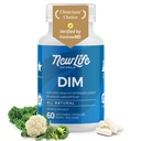 NewLife Naturals DIM Supplement 300mg for Women & Men - Hormonal Acne, Estrogen Balance Pills, Post Menopauza Relief Abertis 124; Healthy Estrogen Level Abertis 124; Hormonal Balance - Bioperine Abertis 124; PCOS - 60 Day Supply