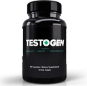 TestoGen Booster dla mężczyzn - Naturalny męski suplement witalności do walki z niskim poziomie energii, Walka z zmęczeniem, Wsparcie kontroli masy ciała, Wzrost mięśni i Focus - 3-Miesiąc dostaw