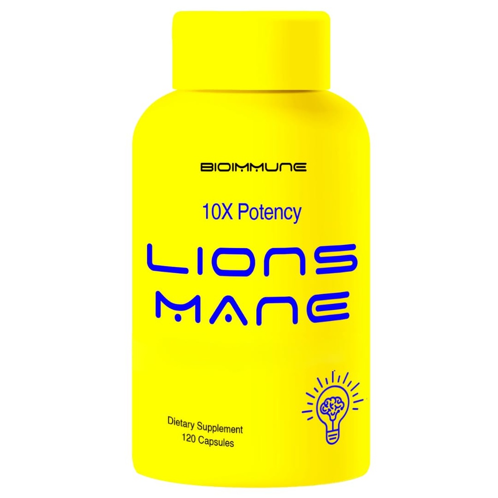 Organic Lions Mane Supplement Kapsułki 120 Kapsułki w / Patent Litropane ™ Immune System Booster Nootropic Brain Supplement Mushroom Supplement. 10X Ekstrakt porównywalny do 18000mg