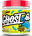 GHOST BCAA proszek aminokwasy suplement, Sour Patch Kids Blue Malina - 30 Służenia - Sugarfree Intra, Post & Pre Workout Amino Proszek & Napoje, 7G BCAA