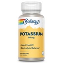Solaray Potasu 99 mg - Electrolyte Balance Formula - Suplement potasu dla elektrolitów, Wegetariańskie i Heart Health Support - 60- Day Money Back Guarantee, Laboratorium zweryfikowane, 100 Służenia, 100 VegCaps