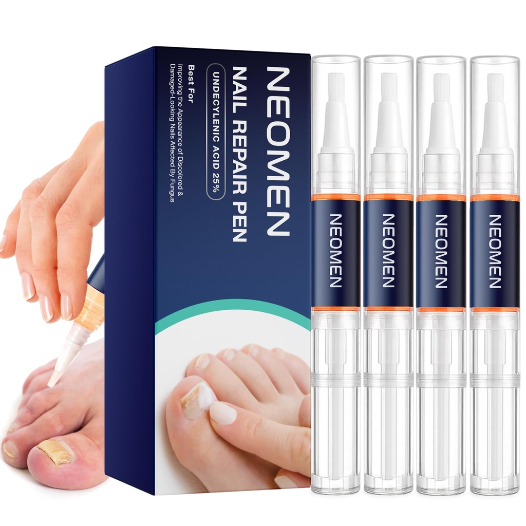 Grzyb paznokci Pen, Grzyb paznokci Leczenie paznokci i paznokci, Grzyb Nail Nail Pen do uszkodzenia paznokci, Odbarwienie przez grzyby