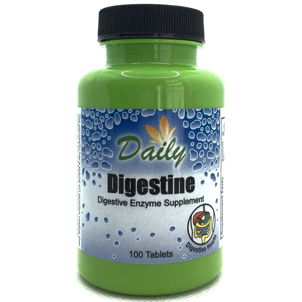 Daily Manufacturing Digestine™ (Digestive Enzymes Mycozyme, Pancreatin, Papain, Acid Stable Protease, Betaine HCl, Iron Bile Salts)