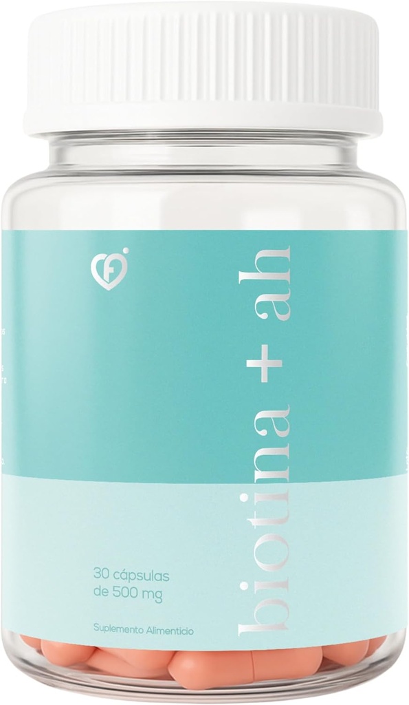 CF CARO FIT - BIOTIN 300 MCG Plus HYALURONIC Acid 100 Capsules of 500 MG Hydrating Skin and Hair