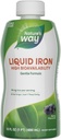 Nature 's Way Liquid Iron, 100% wartości dziennej, 18 mg żelaza jako glicynian żelaza na serwowanie, bez dodatku cukru, Berry Flavored, 16 Fl Oz (Opakowania maja Vary)