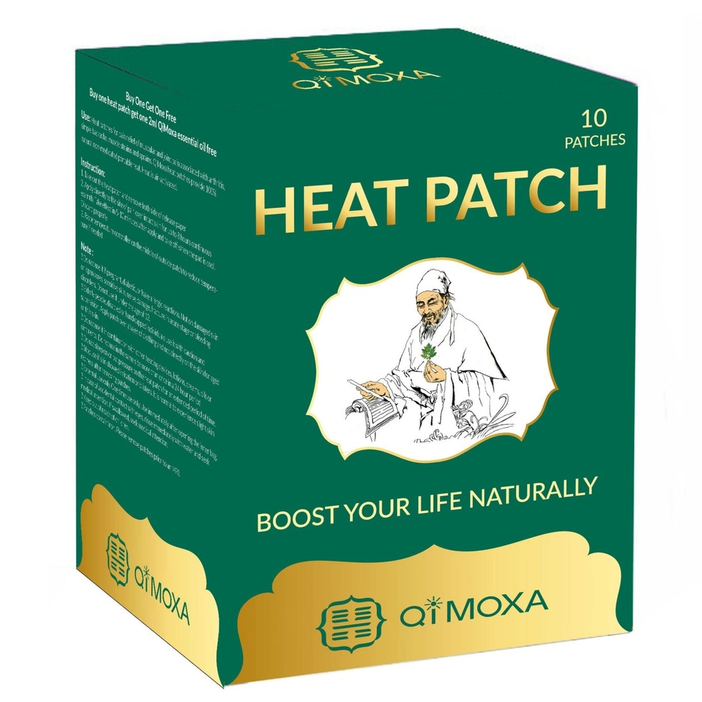 Natural Heat Patch- Neck, Shoulder, Back, Elbow, Joint, Muscle, Cramps- Moxibustion Vital Energy Ogrzewanie Pads Penetrate Deep- Szybkie działania Packs- Long Lasting Patchs- 10PCS