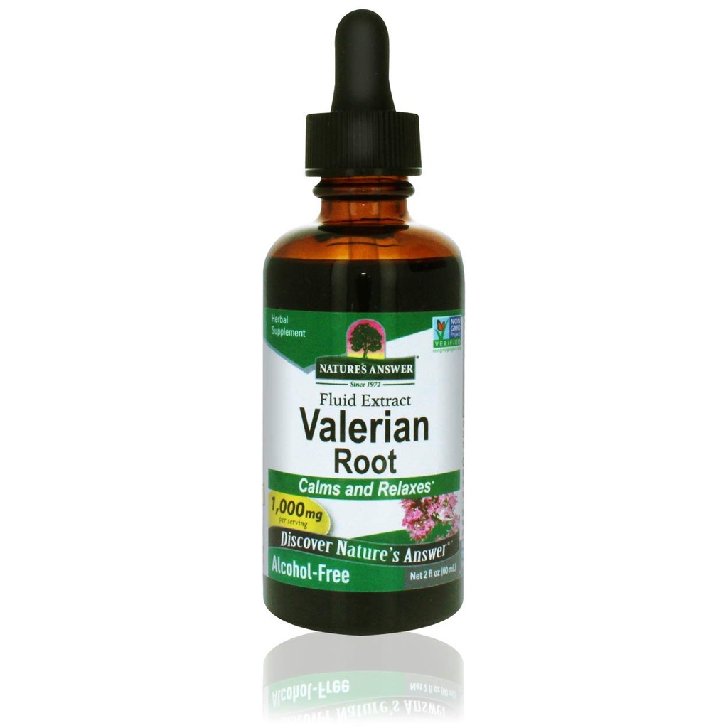 Natural 's Response Valerian Root 2 Ounce Extract - Bezalkoholowy, Gluten Free, Kosher, Non-GMO, Made in USA - Pomoc na uspokojenie i relaks - Valerian Root for Sleep, Pomoc na odpoczynek
