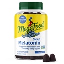 MegaFood Melatonin Gummies - Melatonina 3mg na serwowanie pomóc Relax & Fall Asleep - Sen Gummies dla dorosłych - Berry Flavor, Non-GMO, Certified Vegan - 54 Hrabia (27 Sług)