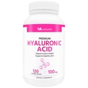 ML Naturals Premium Kwas hialuronowy 100 mg 120 Kapsułki roślinne, jeden dzień (4 Miesiąc dostaw), Jakość Premium, NSF- Certified & cGMP- Compliant.