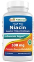 Najlepsi naturale Bezflush- Free Niacyna Inositol Heksanikotynian 500 mg 180 Kapsułki