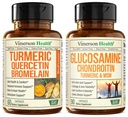 Quercetin z Bromelain i kurkumina kurkuminowa i glukozamina Chondroitin MSM i suplement wspólnego wsparcia kurkumerycznego