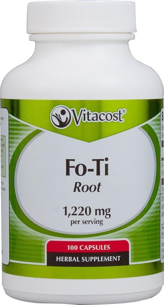 Vitacost Fo- Ti Root - 1,220 mg na porcję - 100 kapsułek