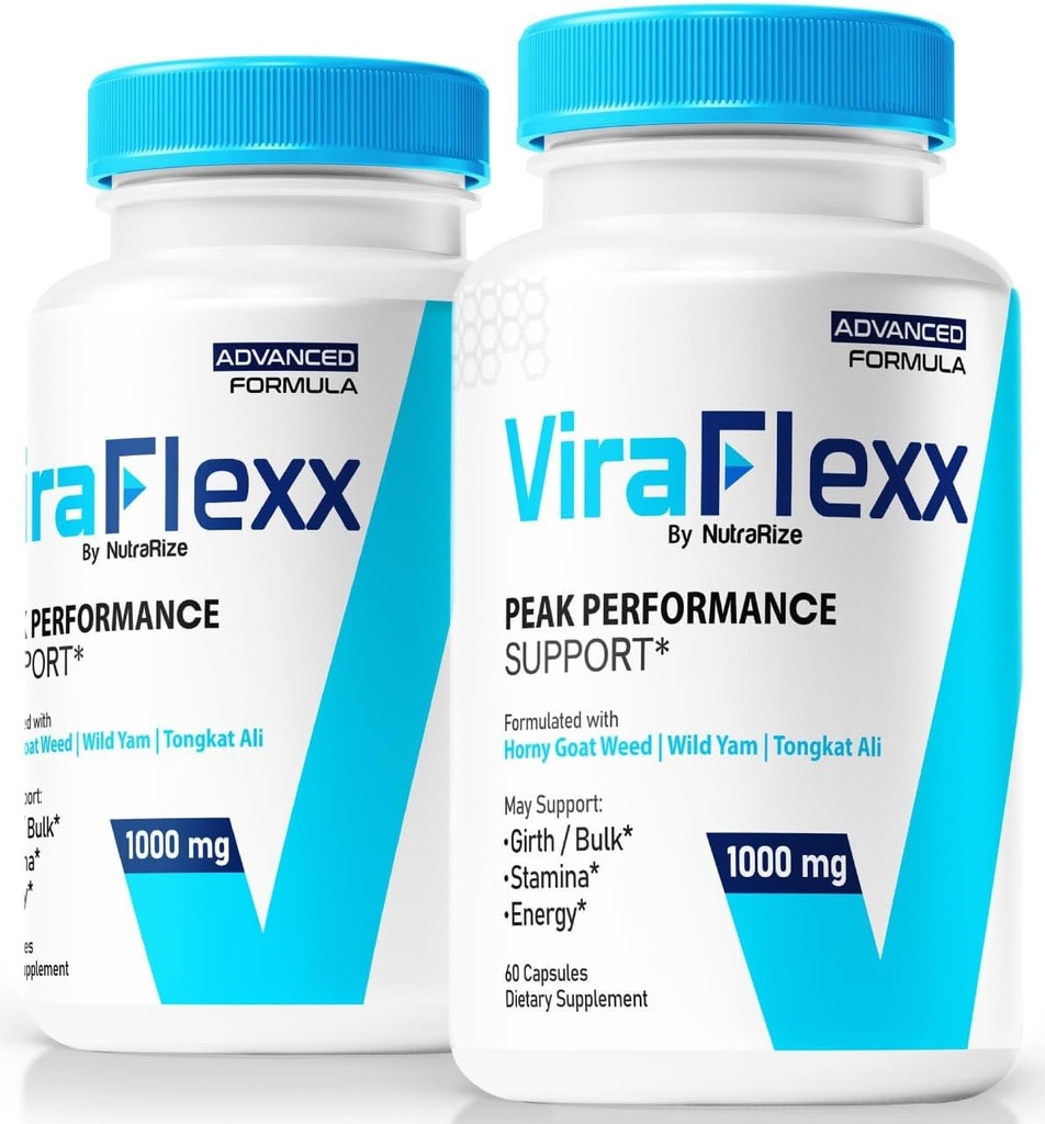 (2 Pack) ViraFlexx dla mężczyzn, Pro kapsułki, męskie wsparcie wydajności 500mg, Wszystkie naturalne suplement diety do wsparcia ogólnego zdrowia, Opinie (120 kapsułki)