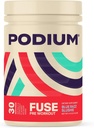 Podium Nutrition, Fuse Pre Workout Powder, Blue Razz Slushie, 30 Słupki, Beta Alanina i kofeina dla energii, Gluten Free, Soy Free, Dairy Free