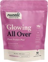 Nuzest Protein Plus Xion124; Gloving All Over Xion124; Strawberry Xion124; Support of Healthy Hair, Skin, Nails and Collagen Production Xion124; Vitamin and Minerals Xion124; 8.8oz / 250g (10 Servings)