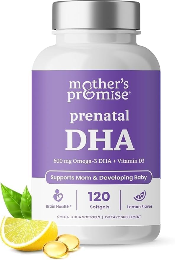 Prenatal DHA dla kobiet 600mg + 400 j. m. Witamina D3 124; 120 Softgeli 124; Wspiera zdrowie mózgu 124; Trigliceryd Omega 3 Olej rybny DHA Witaminy prenatalne do ciąży i pielęgnacji 124; 300 mg na kapsułkę