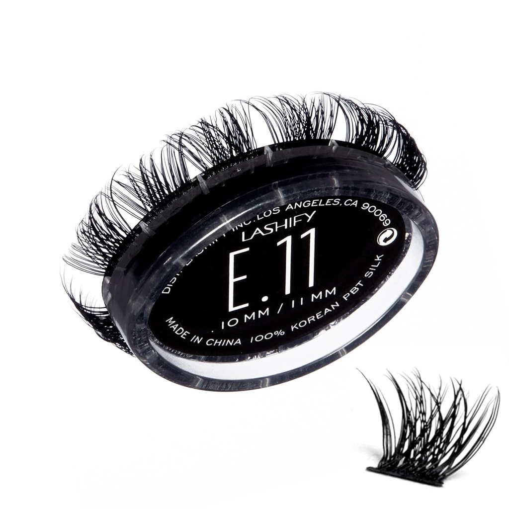Lashify Extreme 11mm Gossamer DIY Eyelash Rozszerzenia Refill, czarny, łatwe fałszywe rzęsy, aby dodać ogromną objętość