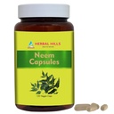 HERBAL HILLS Neem kapsułki 120 kapsułki Vegie kapsułki Neem Leaf Azadirachta Indica 700 mg proszek i mieszanina ekstraktu w kapsułce
