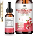Glukozamina Chondroitin MSM płynne dropsy-w / Turmeric Boswelia Quercetin bromelain- Wegan, Przeciwutleniacze Wsparcie dla pleców, Knee, Hands- Joint Support Support Support Supports Healthy Joints, Mobilność i chrząstki