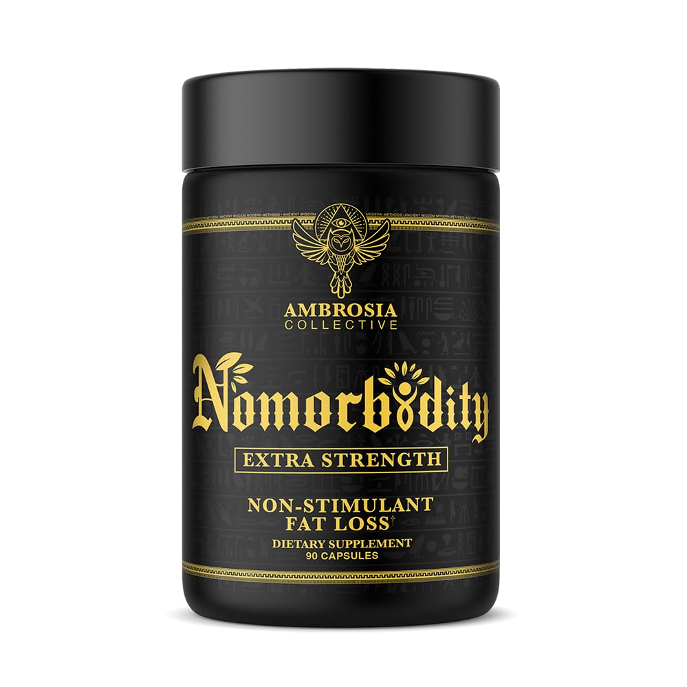 Ambrosia Nomorbisity Advanced Appetite Control & Hunger Management Formuła 124; Appetite Suppressant & Mood Support z KSM- 66 Ashwagandha, Garcitrin i Thinogen