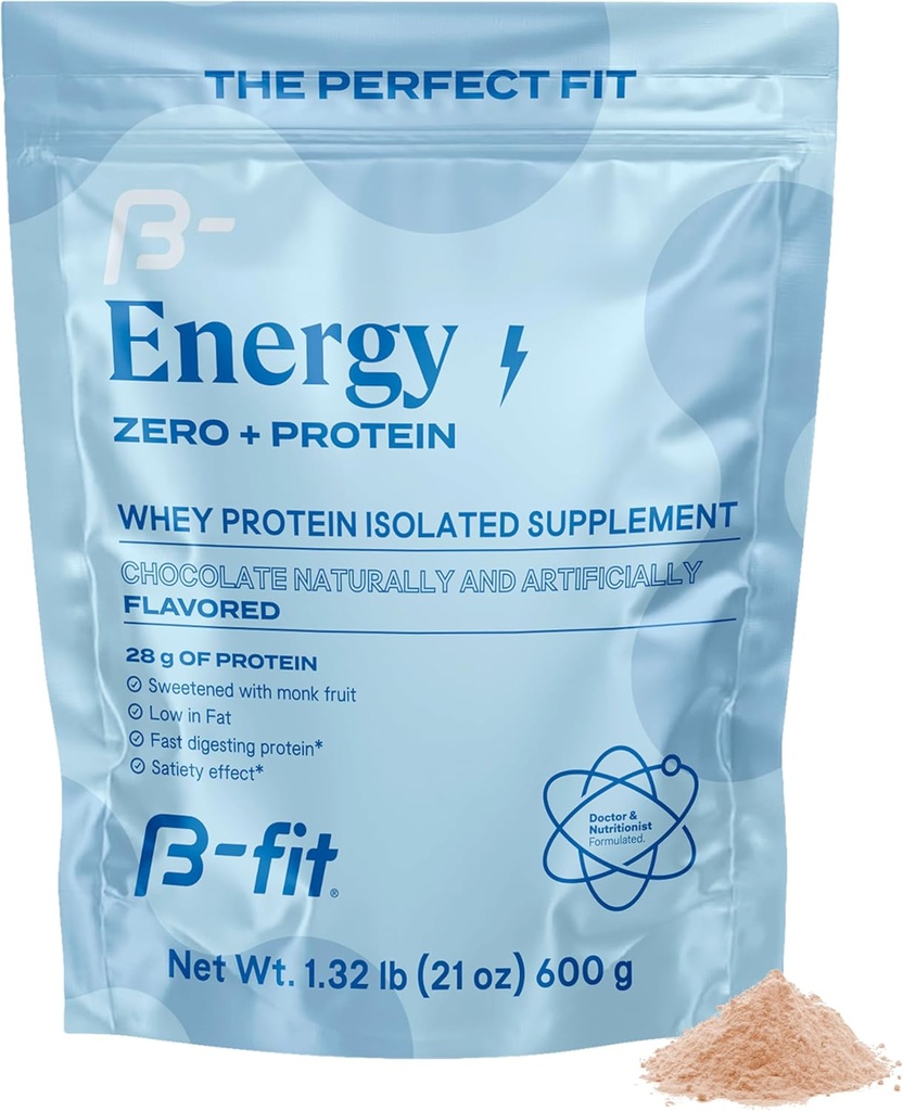 Whey Zero Protein 600 gr - Chocolate Puffs Flavor - High Purity and Concentration Amino Acids - Easy Absorption - Low in Fat and Carbohydrates -17 Servings