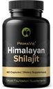 Shilajit Kapsułki Wysoka siła Oczyszczona Primavie Shilajit Nabita na 10.000 stóp z Himalayan Góry bogate w Fulvic Acid & Trace Minerals 3. Party Tested 100% Natural Made in USA (60)
