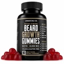 Unsocial Co. Ekstra silny wzrost Bób Witaminy Gummies 124; Biotin 10000 MCG 124; Promocje Silny & Gruby wzrost włosów twarzy dla mężczyzn 124; Beard Gummies dla mężczyzn 124; Truskawka