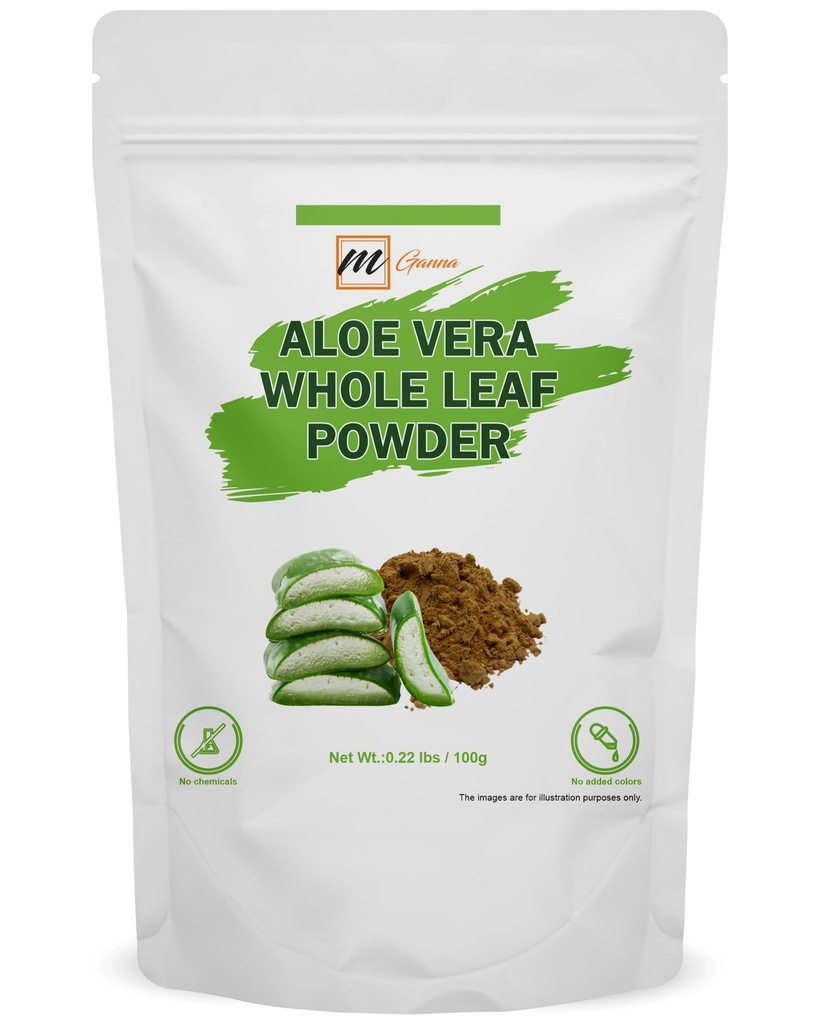 100% naturalny proszek Aloe Vera Leaf Czysty Aloe Barbadensis 0,22 LBS / 100 gramów