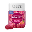 OLLY Niezaprzeczalny Gummy Piękności, Do włosów, skóry, paznokci, Biotyna, Witamina C, Keratyna, Suplement do żucia, Grejpfrut, 30 Day Supply - 60 Count