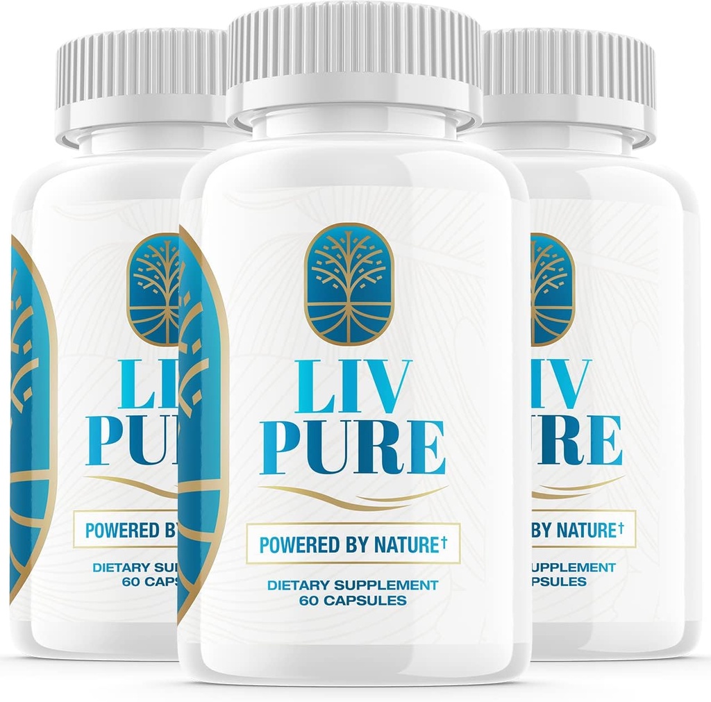 (3 opakowania) Liv Pure Powered by Nature Advanced Formula Liver Liver Live Pure Perification Function Supplement (180 kapsułki)