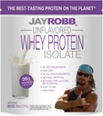 Jay Robb Serwatka Isolate Protein Powder, Niskie węglowodany, Keto, Wegetarianin, Gluten wolny, Laktoza wolna, Bez cukru Dodano, No Fat, Nie Soi, Nic sztuczne, Non-GMO, Best- Desting (5 Funt, Unflavored)
