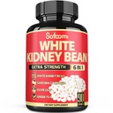 Satoomi 6 in 1 White Nerki Fasola Extract Kapsułki -90 Kapsułki -3 Mieszanka - Dodatkowy mieszanka z liść oliwek, Fasola zielonej kawy i zielonej herbaty - Wsparcie skali Carb w dół