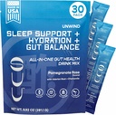 Unwind Gut Health Drink Mix 124; Jabłko Cydr Ocet Prebiotyczny, Probiotyka Digestive Health for Women & Men 124; Melatonin-Free, Valerian Root, Rumianek 124; Relaxation Sleep & Hydration Between 124; Promegranat Rose, 30 Służenie