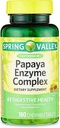 Papaya Enzym Kompleks Tabletki do żucia Suplement diety, 180 Count